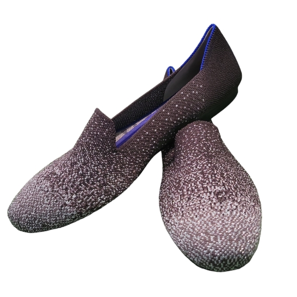 Rothy's Twilight Metallic Ombre Round Toe Loafer Flats, Size 8 - Picture 2 of 7